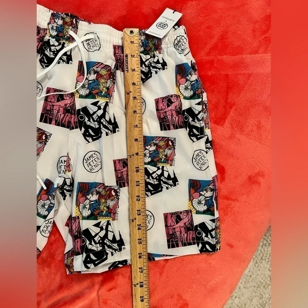 SWIMINISTA X JAMES PETER HENRY L Board Shorts Artwork Toss Print